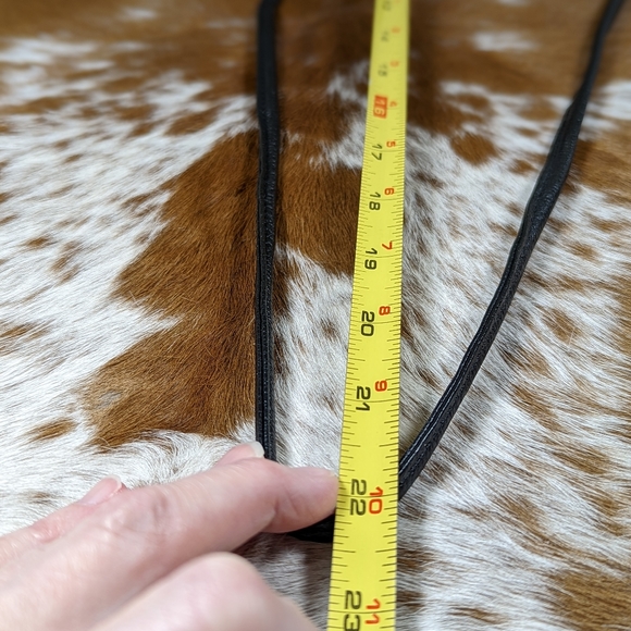 Vintage Pebbled Leather 1980s Crossbody Crocodile Embossed Leather Trim Clutch - Picture 6 of 10